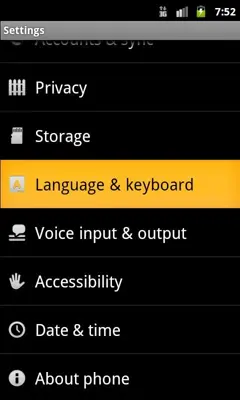 HR Keyboard android App screenshot 1